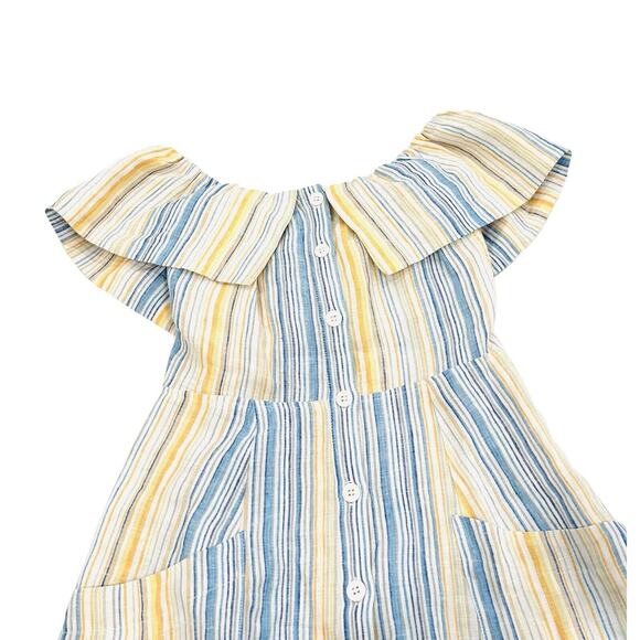Reformation Multicolor Striped Off-Shoulder Mini Dress - Picture 5 of 7